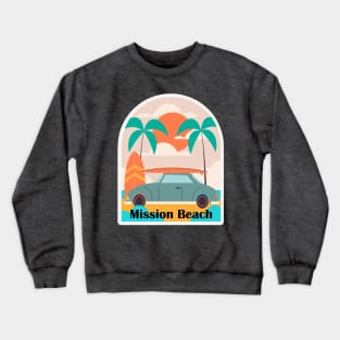 Mission Beach - California Crewneck Sweatshirt